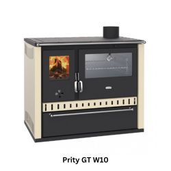 Prity wood cooker stove with back boiler
